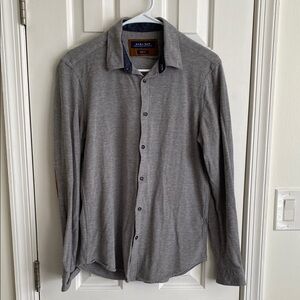 Zara Gray Long Sleeve Button-Up Shirt
